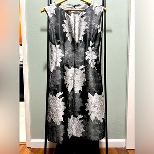 Metallic dahlia dress